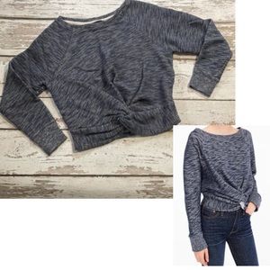J. Crew Twist Front Knot Sweatshirt